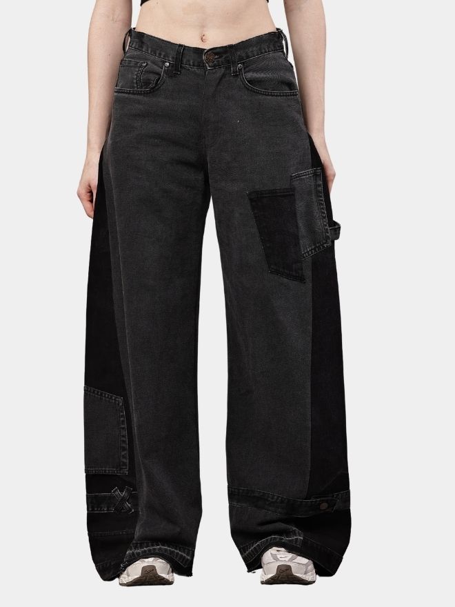 25 Dual-Tone Baggy Carpenter Pants - Image 1