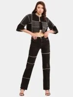 Fagoting Stitch Denim Co-Ord Set - Image 7