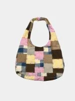 Vintage Patchwork Fabric Tote Bag - Image 2