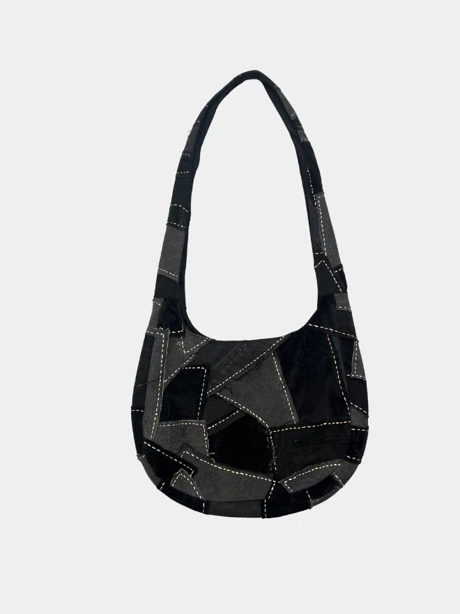 27 Mixed Denim Patchwork Tote Bag - Image 1