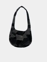 Mixed Denim Patchwork Tote Bag - Image 3