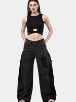 Dual-Tone Baggy Carpenter Pants - Image 7