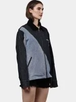 Denim Jacket with Contrast Thread Work - Image 3
