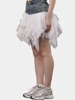 Levi’s Denim & Mesh Layered Skirt - Image 14