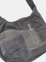 Patchwork  Denim Shoulder Bag - Image 3