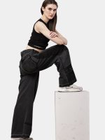 Dual-Tone Baggy Carpenter Pants - Image 5