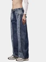 Duo-Tone Denim Pants from Vintage Oversized Jeans - Image 10