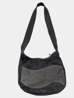 Patchwork  Denim Shoulder Bag - Image 2