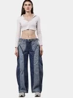 Duo-Tone Denim Pants from Vintage Oversized Jeans - Image 9