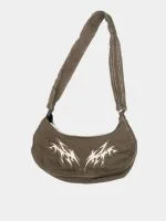Brown Tribal Embroidered Shoulder Bag - Image 2