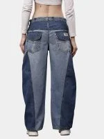 Duo-Tone Denim Pants from Vintage Oversized Jeans - Image 8