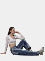 Duo-Tone Denim Pants from Vintage Oversized Jeans - Image 7