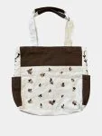Vintage Theme Hand-Embroidered Denim Bag