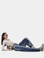 Duo-Tone Denim Pants from Vintage Oversized Jeans - Image 5