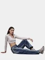 Duo-Tone Denim Pants from Vintage Oversized Jeans - Image 4