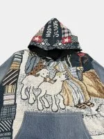 Tapestry & Denim  Hoodie - Image 14
