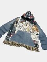 Tapestry & Denim  Hoodie - Image 13