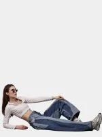Duo-Tone Denim Pants from Vintage Oversized Jeans - Image 2