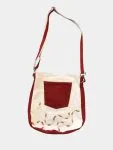 Crimson Upcycled Denim Tote Bag