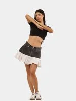 Levi’s Denim Ruffle Mini Skirt - Image 4