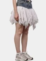 Levi’s Denim & Mesh Layered Skirt - Image 13