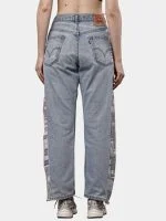 Levi’s Denim Pants with Tapestry Side Panels - Image 2