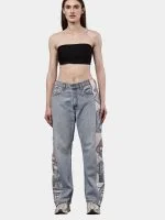 Levi’s Denim Pants with Tapestry Side Panels - Image 3