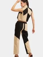 Geometric Colour Block Denim Co-Ord Set - Image 8