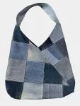 Patchwork Denim Shoulder Bag