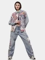 Levi’s Tapestry Denim Set –  Pattern Pants & Denim Tapestry Jacket - Image 10