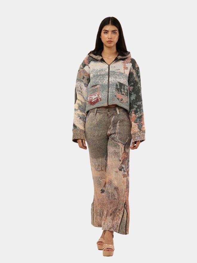 60 Vintage Tapestry Blanket Co-Ord Set - Image 1