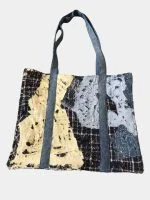 Boro-Inspired Handmade Patchwork Tote Bag
