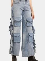 Fringe Cargo Reworked Levi’s Jeans