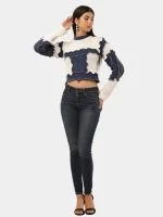 Vintage Style Crop Sweater