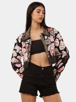 Patchwork Printed Fringe Jacket - Image 8
