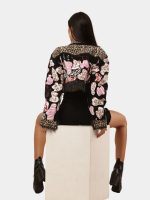 Patchwork Printed Fringe Jacket - Image 6