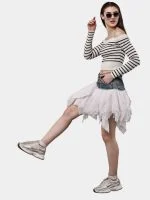Levi’s Denim & Mesh Layered Skirt - Image 9