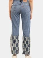 Embroidered Patchwork Levi’s Reworked Jeans - Image 8