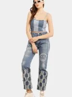 Embroidered Patchwork Levi’s Reworked Jeans - Image 10