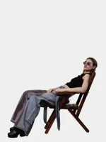 Denim Pants with Red Thread Detailing & 3D Pocket Design - Image 10
