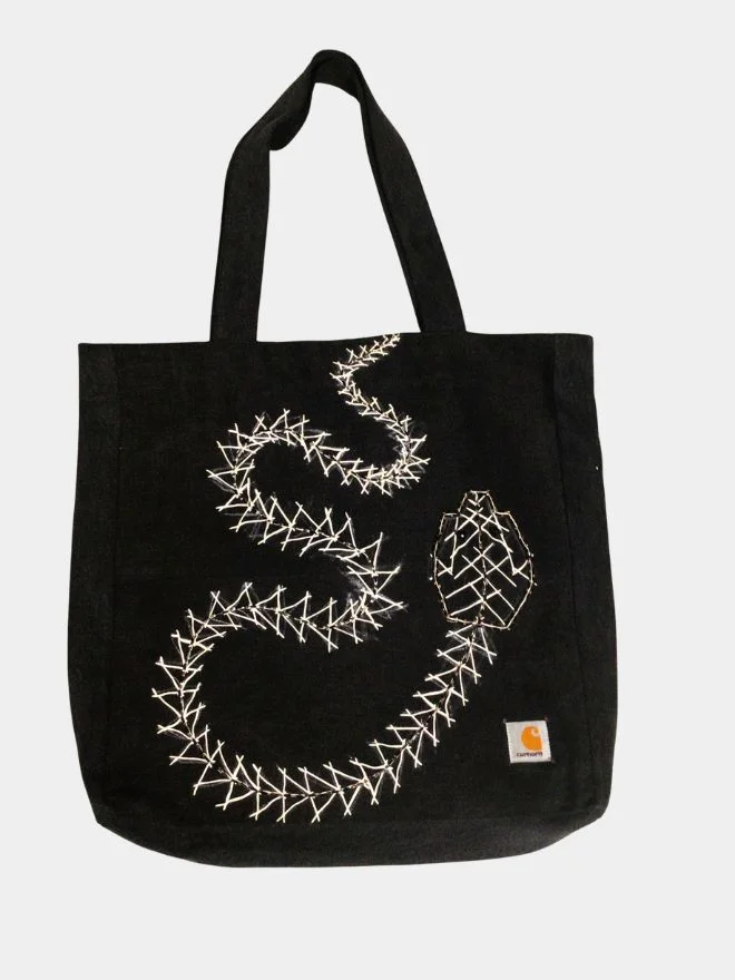 4_4-6 Noir Snake Tote